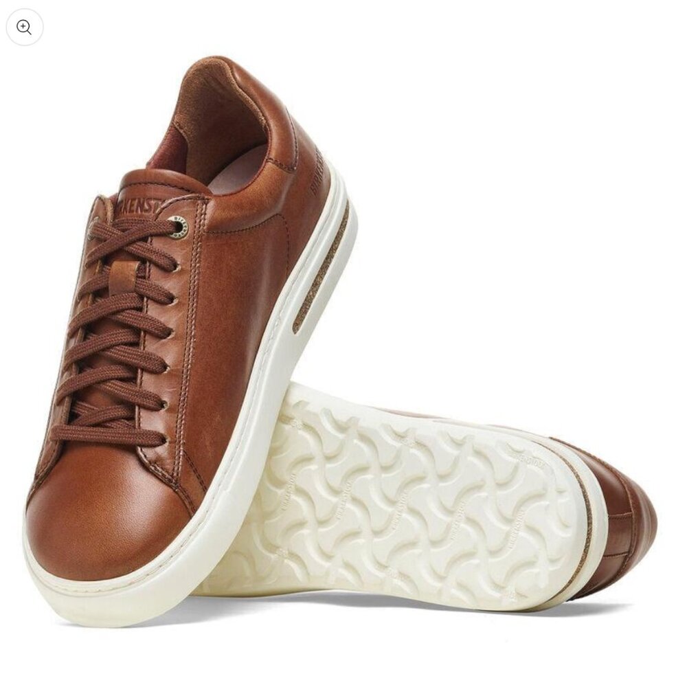 Birkenstock Bend Low Leather Sneaker in Cognac